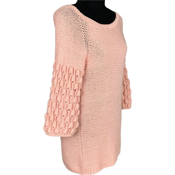 2/$20 - HAND KNIT Puff Sleeve Sweater by Elen Knit - Picture 4 of 6